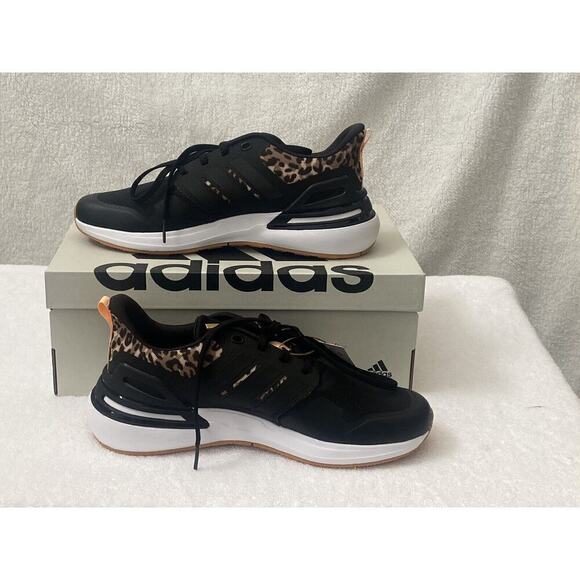 adidas Youth Rapidasport K Shoes Size 7 Black/Leopard - Picture 3 of 6